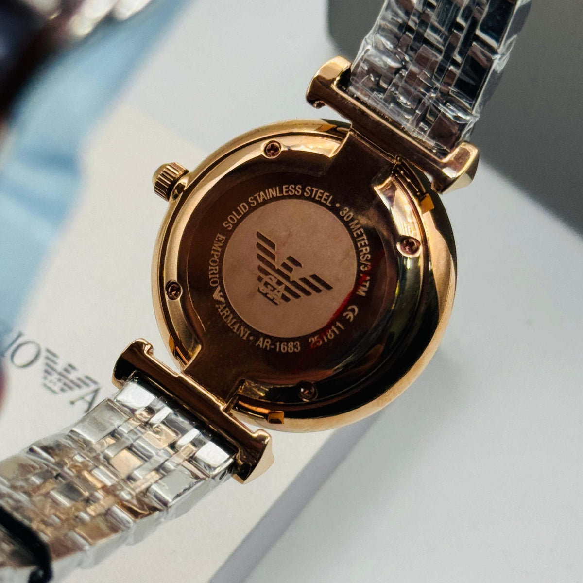 Emporio Armani Mother Of Pearl AR-1683 Original For Womens 32mm Quartz