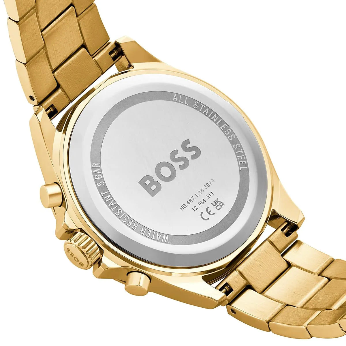 Original Hugo Boss Watch HB.487.1.34.3874 For Men Troper 1514059 5BAR / 165FT Chronograph