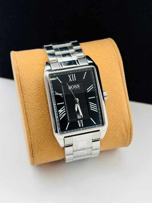 Hugo Boss Tank Shape Lot Import For Mens Watch 43mm Quartz