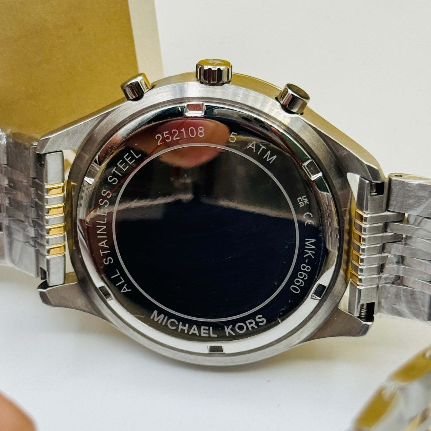 Michael Kors MK-8660 Original For Mens Two Tone 42mm Quartz