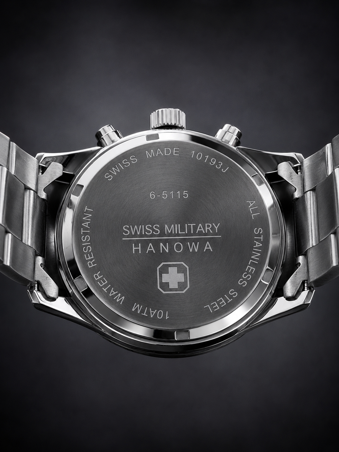 Swiss Military Hanowa 6-5115 Original For Mens Watch (Lot Import) Quartz 40mm