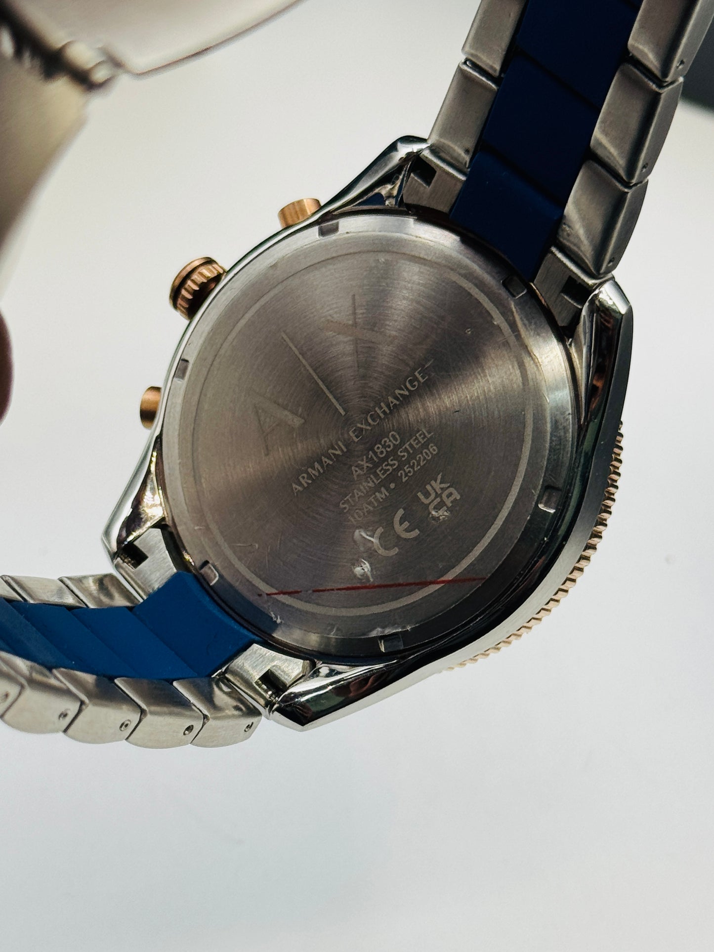 Armani Exchange AX-1830 Original For Mens 46mm Quartz Two Tone Braclet