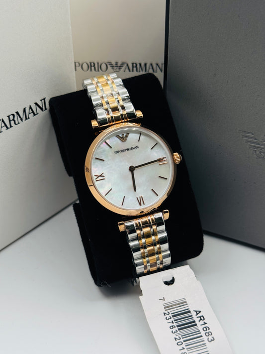 Emporio Armani Mother Of Pearl AR-1683 Original For Womens 32mm Quartz