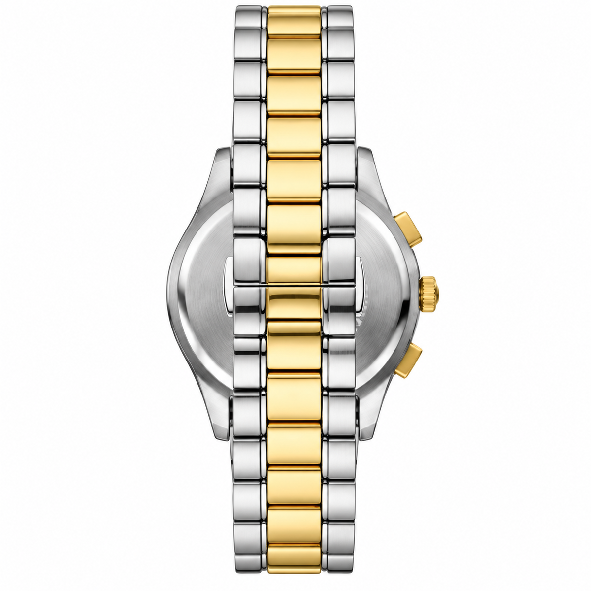 Emporio Armani Paolo Two-tone Stainless Steel Blue Dial Chronograph Quartz Watch for Gents - AR11579