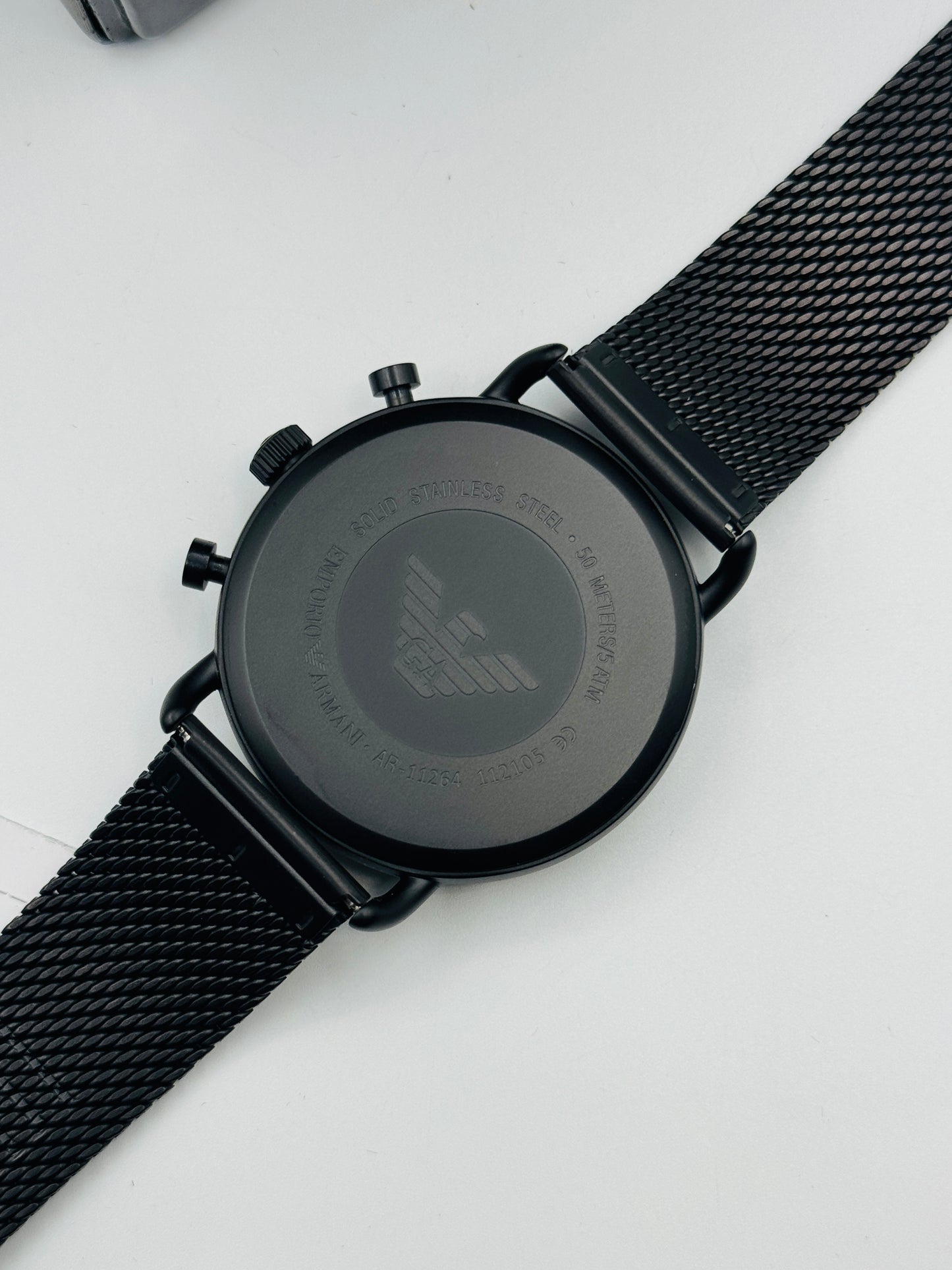 Emporio Armani AR-11264 Jet Black Original For Mens 43mm Quartz