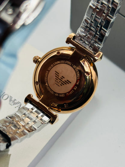 Emporio Armani Mother Of Pearl AR-1683 Original For Womens 32mm Quartz