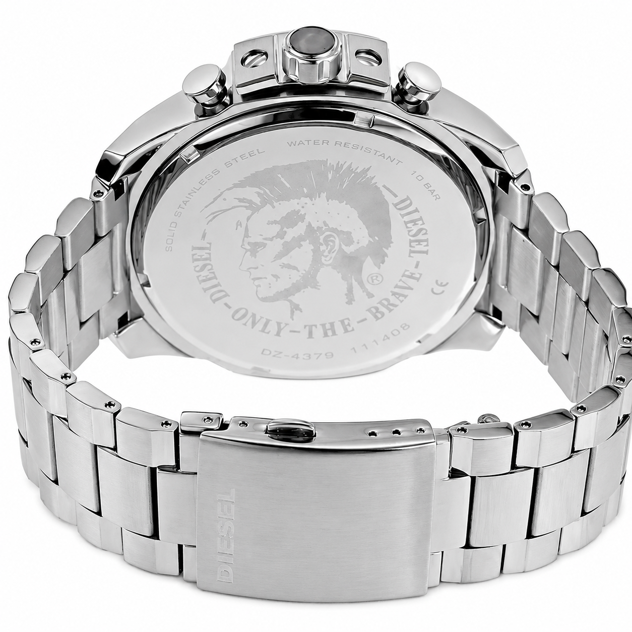 Original Diesel Watch For Men Mega Chief DZ4465 with Blue dial