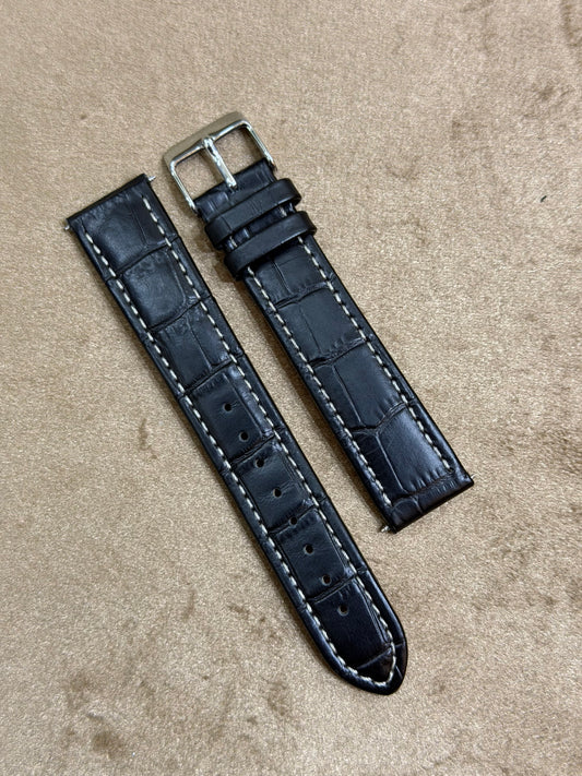 Condor Geninue Leather Straps 20mm (Lot Import) Black
