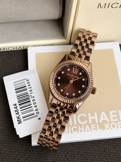 MICHAEL KORS LADIES BROWN STAINLESS STEEL WOMEN'S WATCH MK-4844