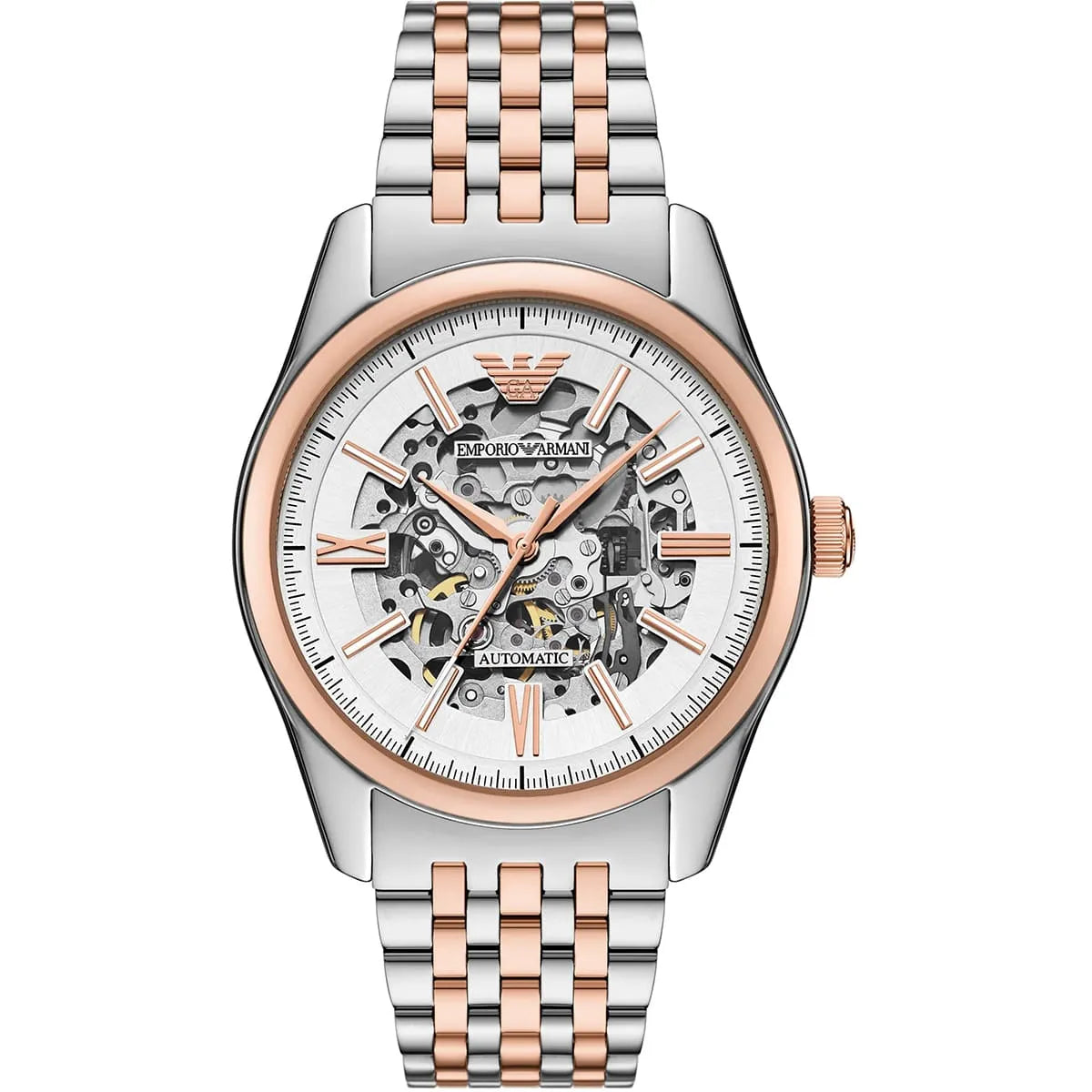 Original Emporio Armani Watch For Men Antonio AR60092 AUTOMATIC-Two-Tone