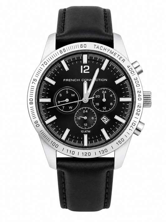 French Connection FC1236BS Original Lot Import Watch 45mm Quartz
