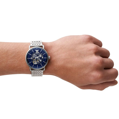 Original Emporio Armani Watch For Men Aviator AR60024 Meccanico