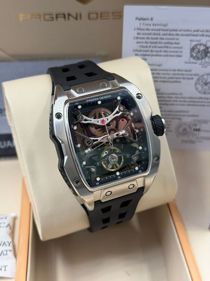 Pagani Design Skeleton Original Mens Watch 45mm Automatic