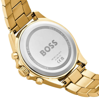 Original Hugo Boss Watch HB.487.1.34.3874 For Men Troper 1514059 5BAR / 165FT Chronograph