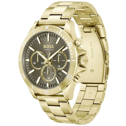 Original Hugo Boss Watch HB.487.1.34.3874 For Men Troper 1514059 5BAR / 165FT Chronograph