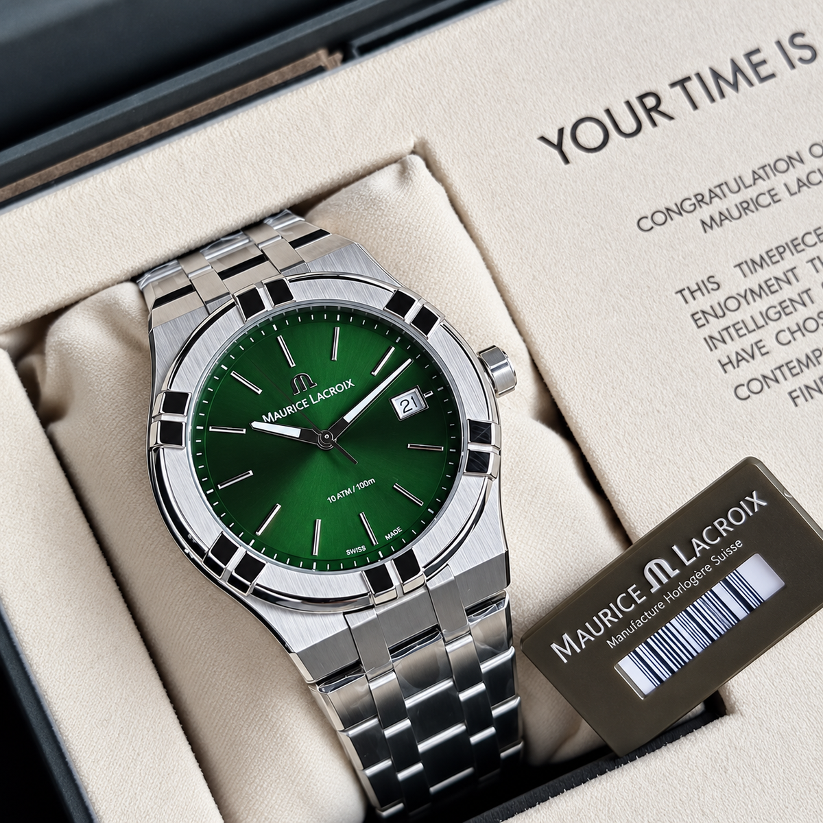 MAURICE AIKON QUARTZ DATE 40MM FOR MENS ORIGINAL