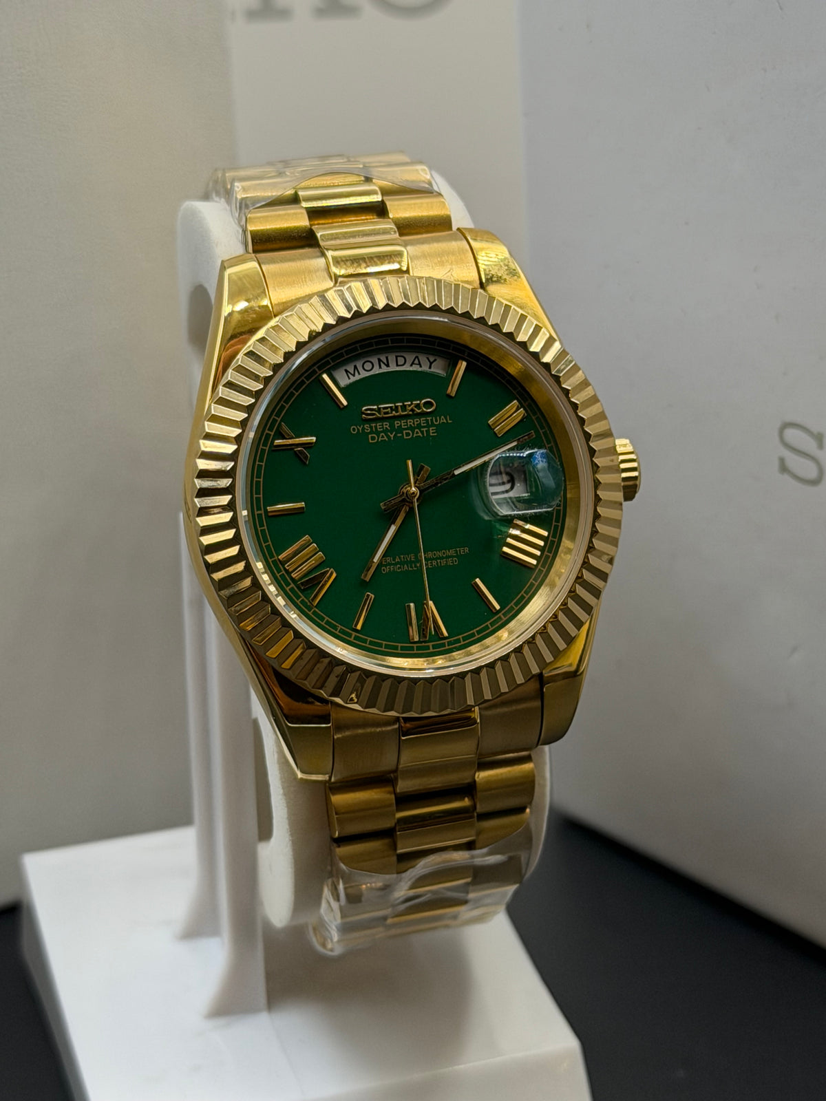 Seiko Oyster Perpetual Day-Date Customized Watch Mens (Brand New)