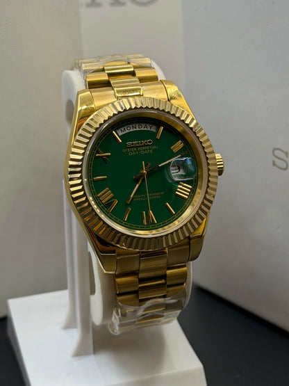 Seiko Oyster Perpetual Day-Date Customized Watch Mens (Brand New)