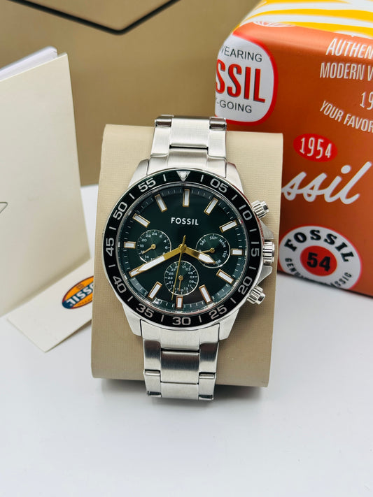 Fossil BQ-2492 Bannon Multifunction Stainless Steel Watch Mens 44mm (Like New)