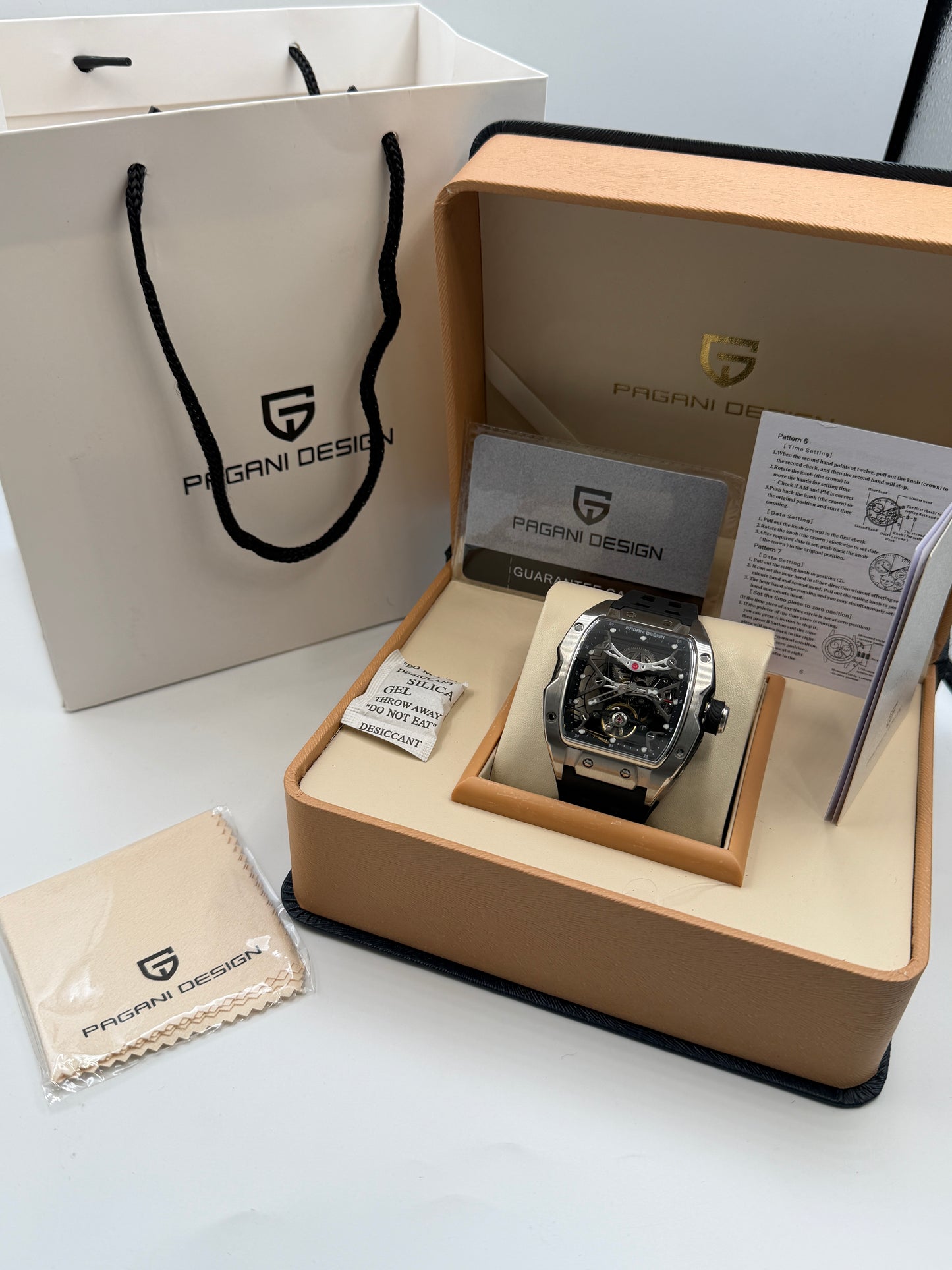 Pagani Design Skeleton Original Mens Watch 45mm Automatic
