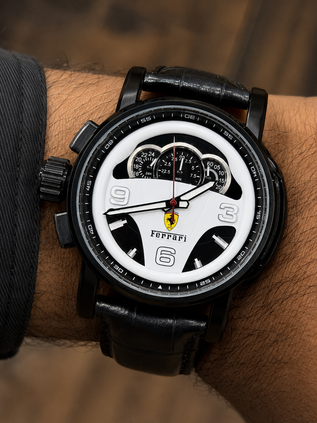 Ferrari Original Watch For Mens (Lot Import) 47mm Quartz (Pre-Owned)