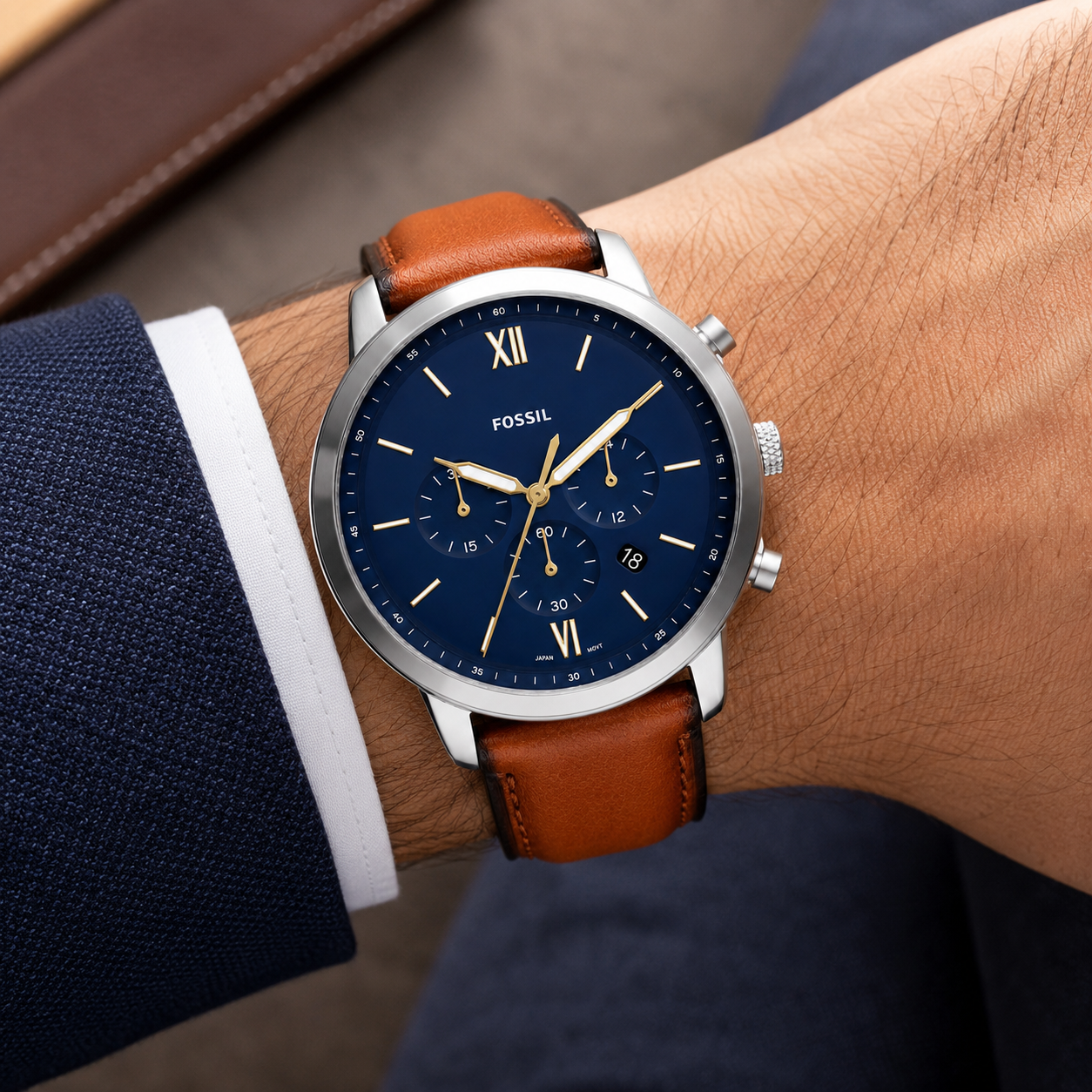 Original Fossil Watch For Men Neutra FS5453