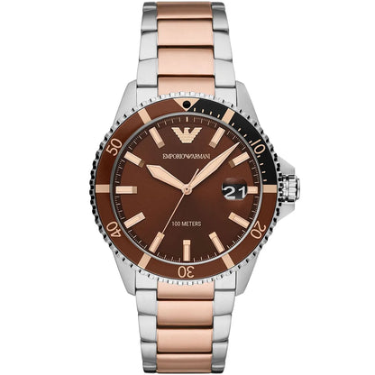 Original Emporio Armani Watch For Men Diver AR11340 100 METERS