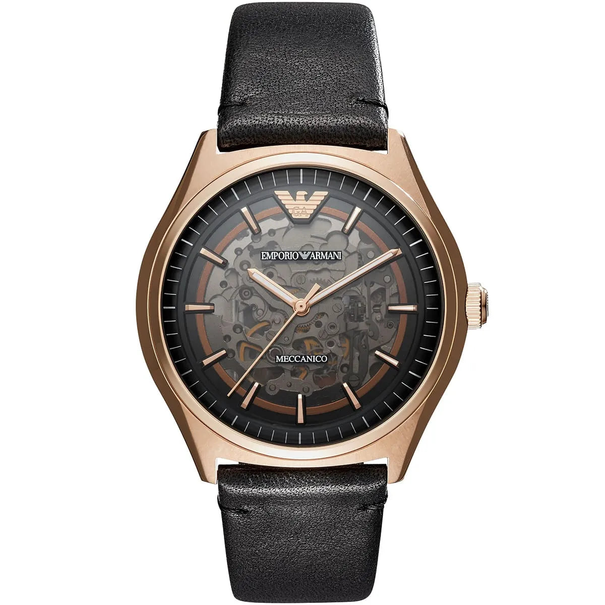 Original Emporio Armani Watch For Men Zeta AR60004 Meccanico