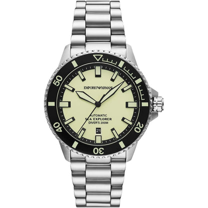 Original Emporio Armani Watch For Men Sea Explorer AR60083 AUTOMATIC-SEA-EXPLORER-DIVER’S-200M