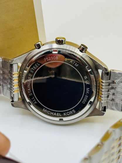 Michael Kors MK-8660 Original For Mens Two Tone 42mm Quartz