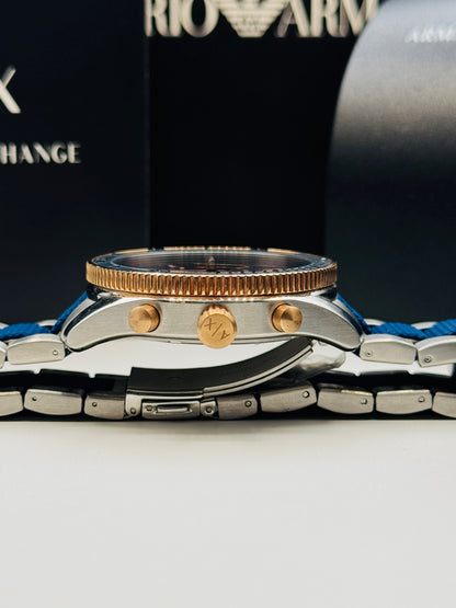 Armani Exchange AX-1830 Original For Mens 46mm Quartz Two Tone Braclet