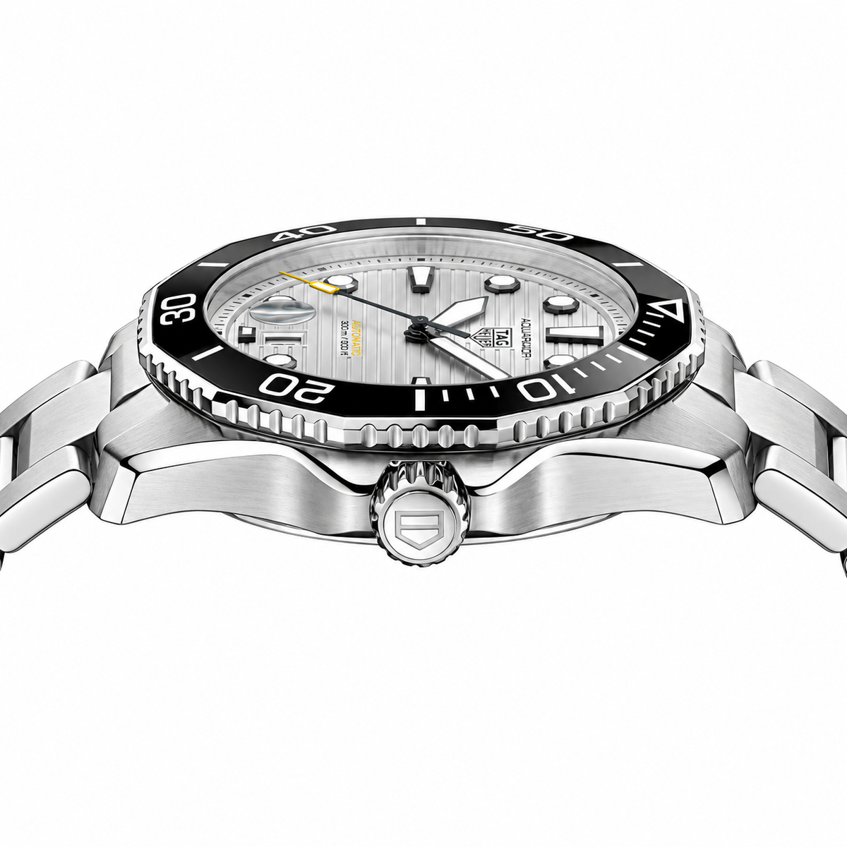Tag Heuer Silver Stainless Steel Silver Dial Automatic Watch for Gents - WBP201C BA0632
