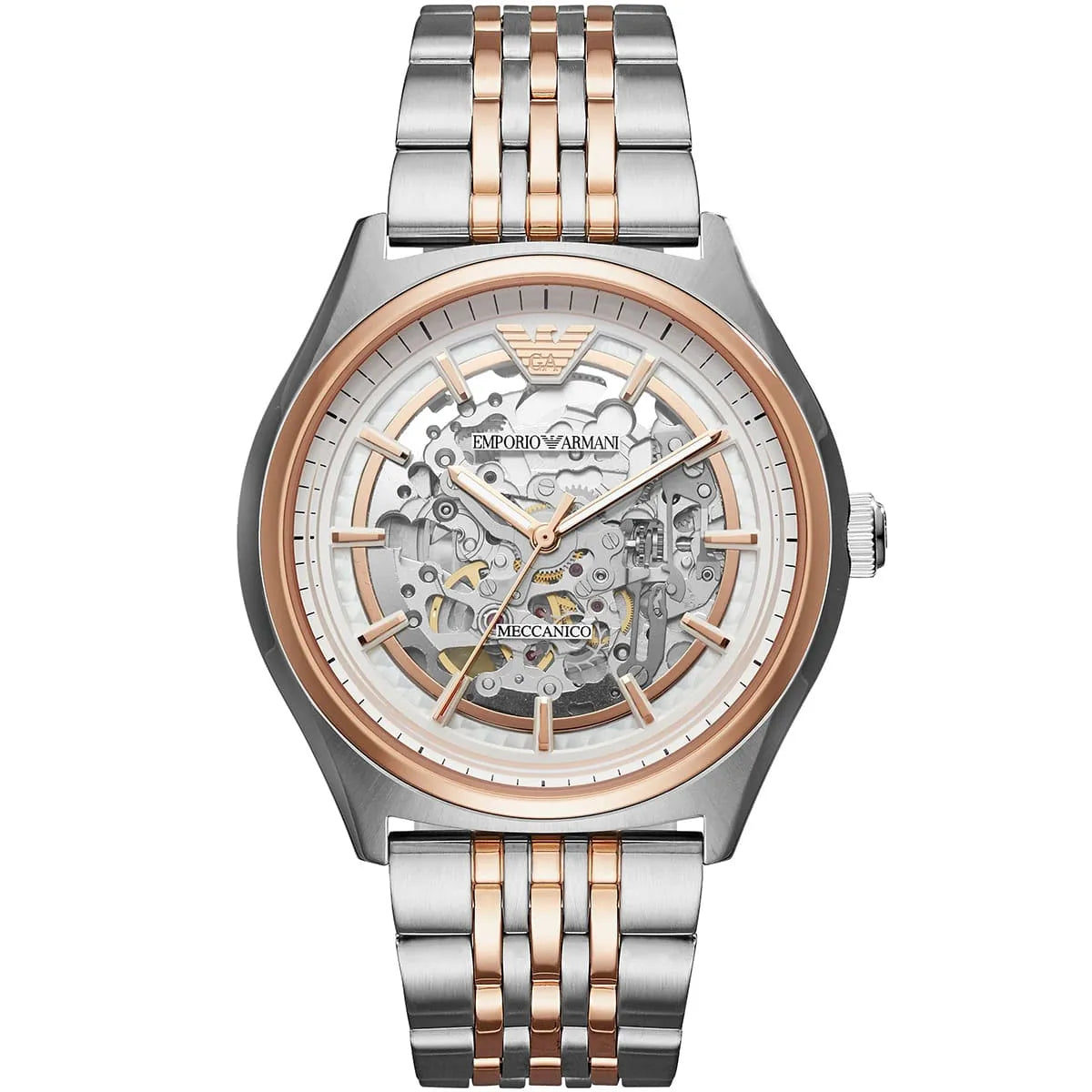 Original Emporio Armani Watch For Men Antonio AR60092 AUTOMATIC-Two-Tone