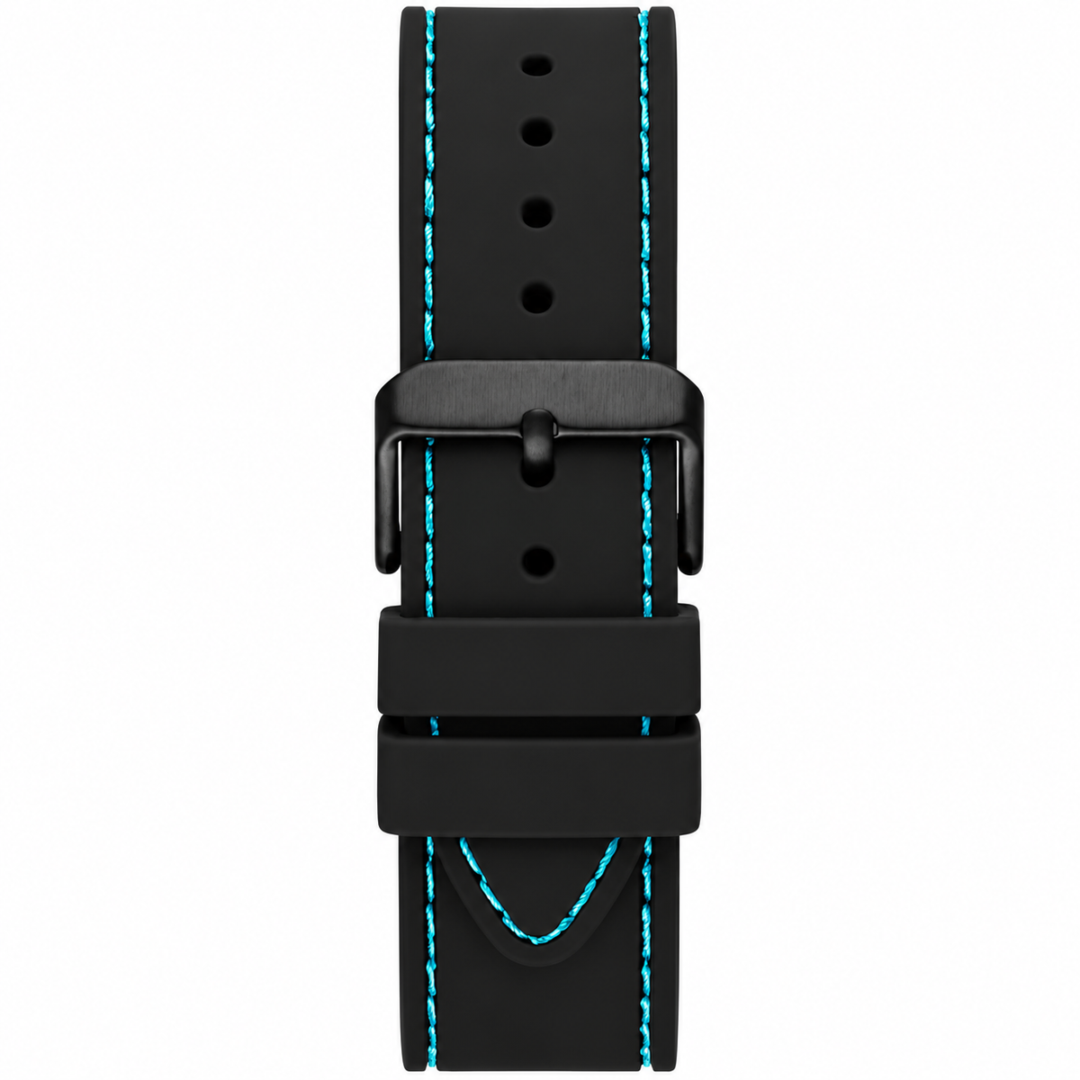 Guess Odyssey Black Silicone Strap Black Dial Quartz Watch for Gents - W1108G5