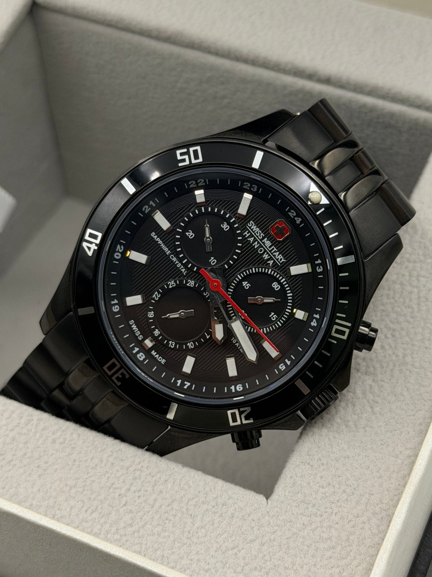 Swiss Military Hanowa Original Watch For Mens 42mm Quartz