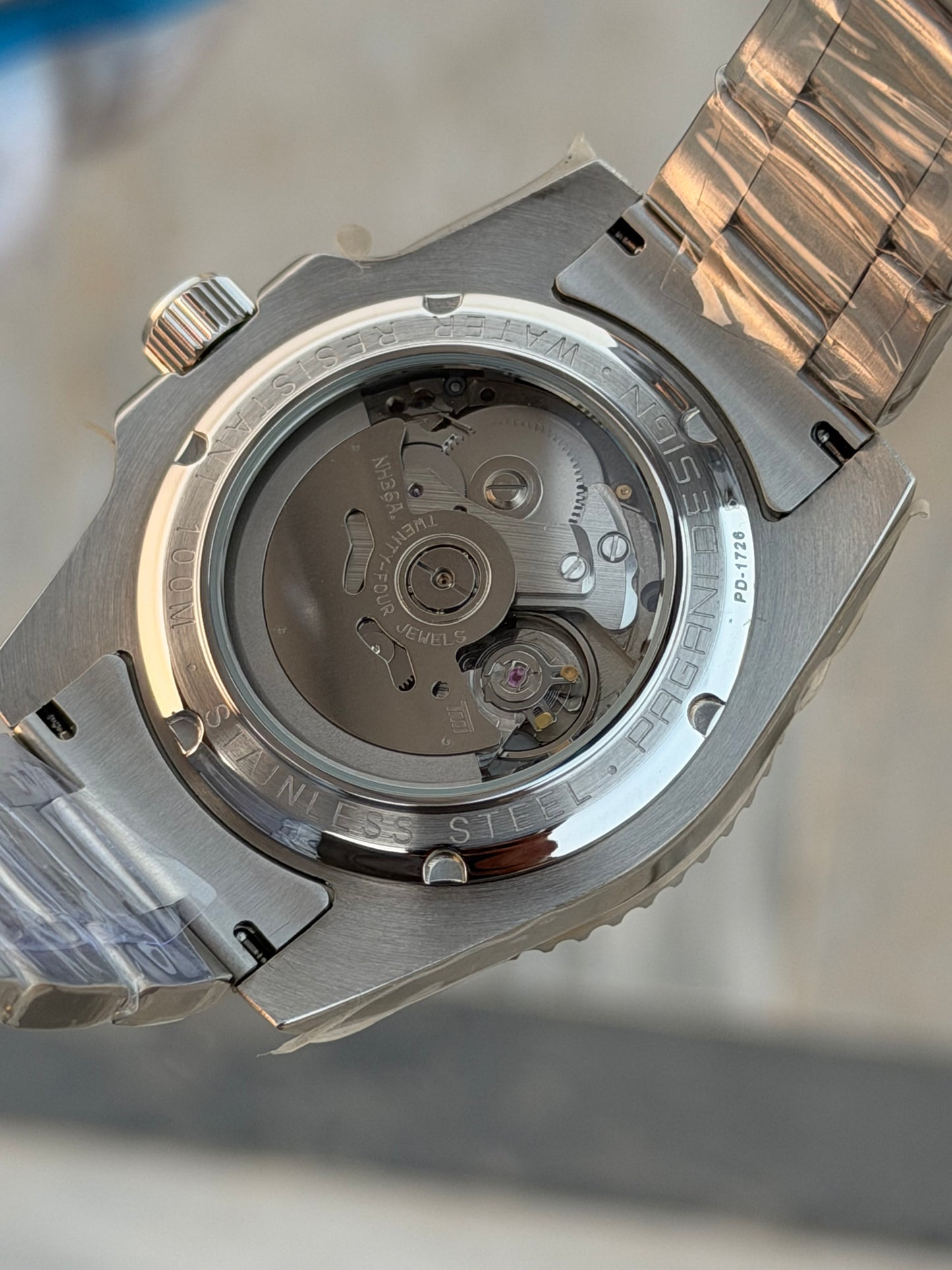 Pagani Design Silver Stainless Steel White Dial Automatic Watch for Gents - PD-1726 40mm