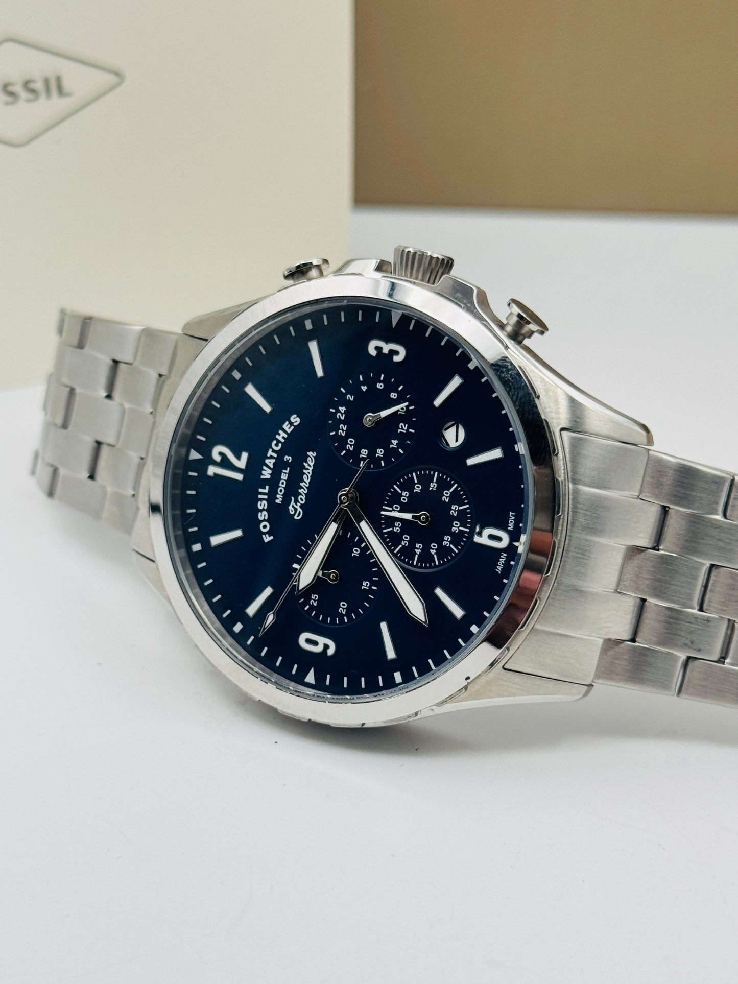 Fossil Watches 3 Forrester FS-5605 Original For Mens 46mm Quartz