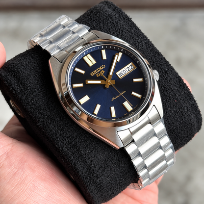 Seiko 5 Sports SNXS Vintage Gold Collection – in Blazer Blue SRPL55K1