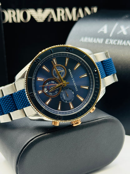 Armani Exchange AX-1830 Original For Mens 46mm Quartz Two Tone Braclet