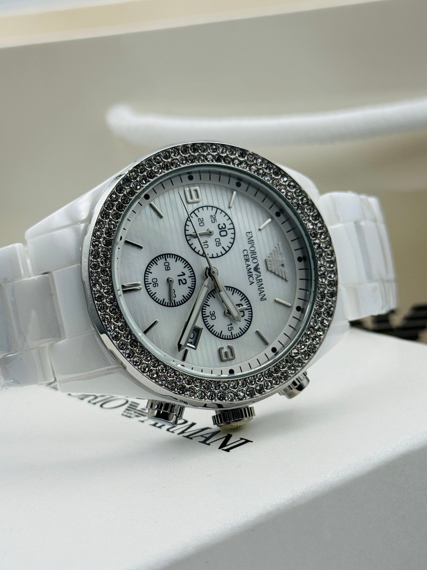 Emporio Armani AR-1456 Original Swiss For Unisex 43mm Quartz