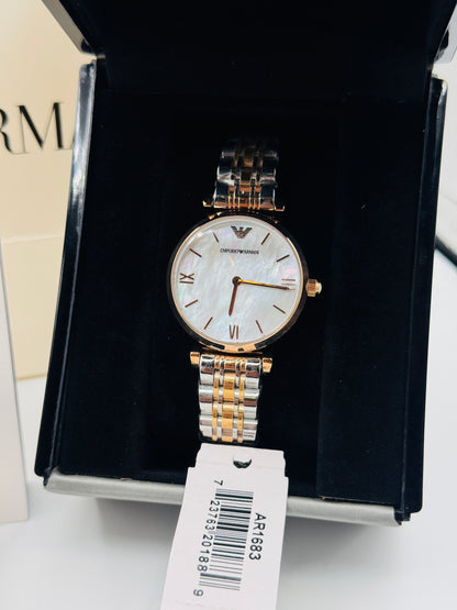 Emporio Armani Mother Of Pearl AR-1683 Original For Womens 32mm Quartz