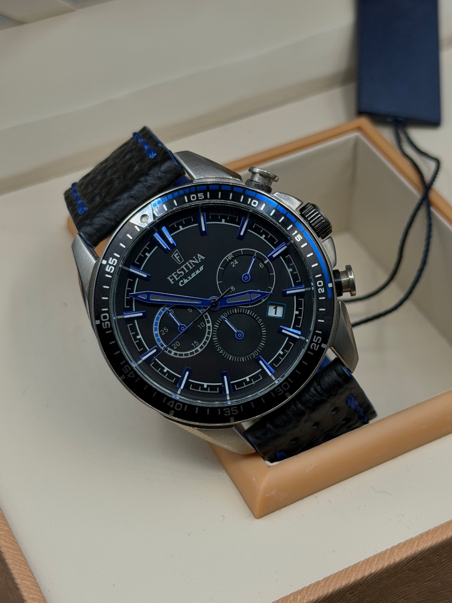Festina Original Mens Watch 43mm Quartz Pre-Owned