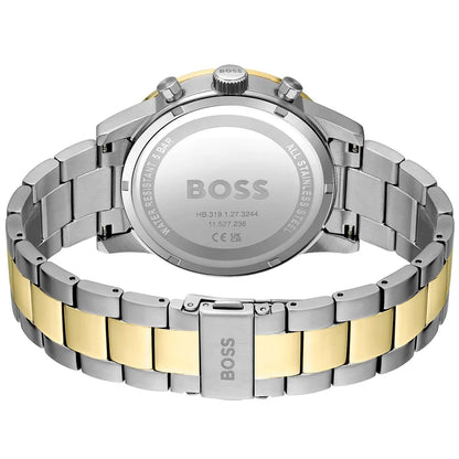 HUGO BOSS Hero Two-Tone Stainless Steel Blue Dial Chronograph Quartz Watch for Gents - 1513767