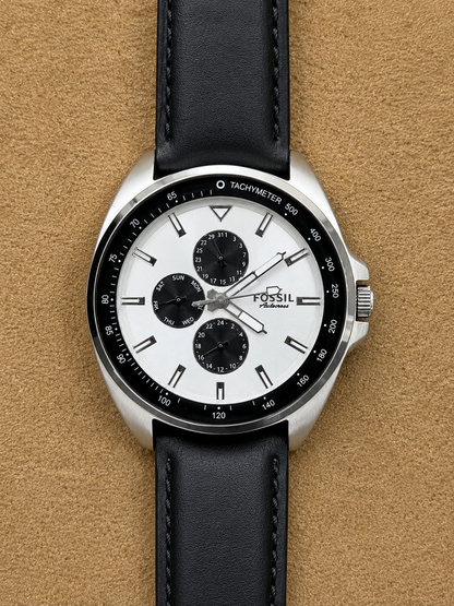 Fossil Auto-Cross Panda 🐼 Original Watch Mens Lot Import 43mm Quartz (Pre-Owned)