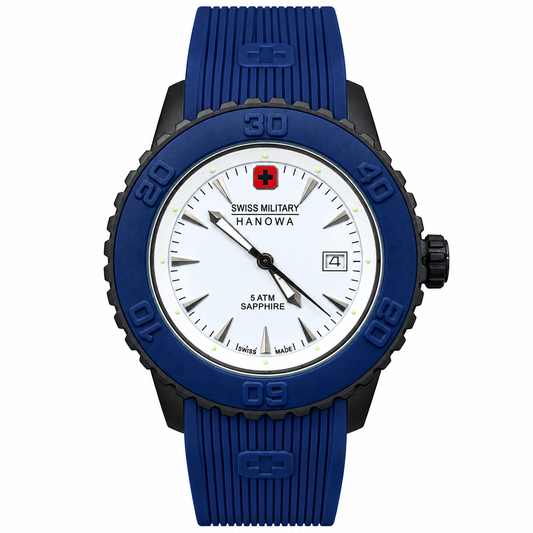 Swiss Military Hanowa Original Watch Mens Lot Import 44mm Quartz
