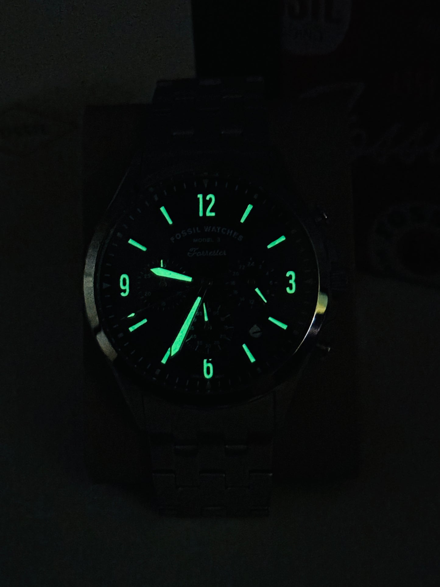 Fossil Watches 3 Forrester FS-5605 Original For Mens 46mm Quartz