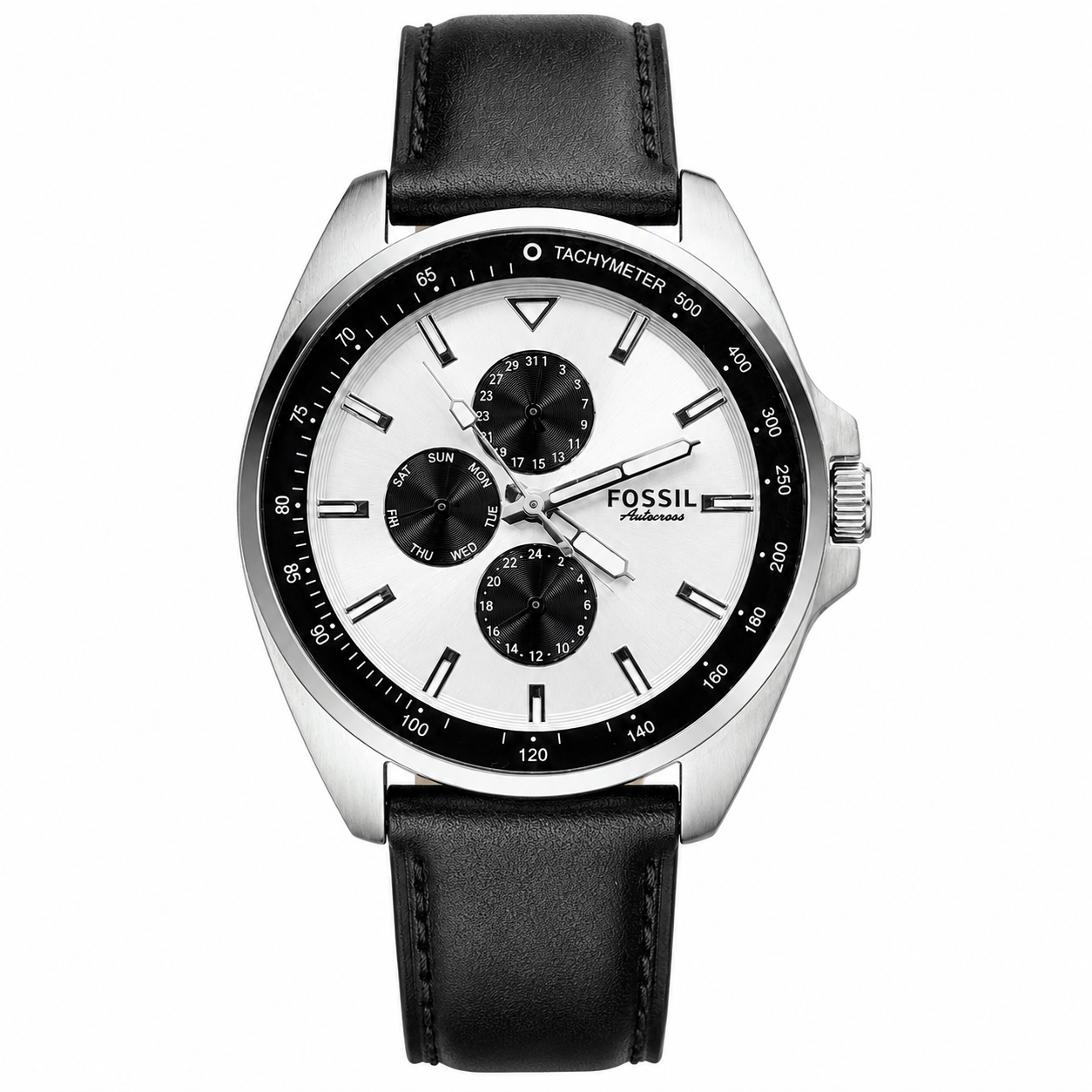 Fossil Auto-Cross Panda 🐼 Original Watch Mens Lot Import 43mm Quartz (Pre-Owned)