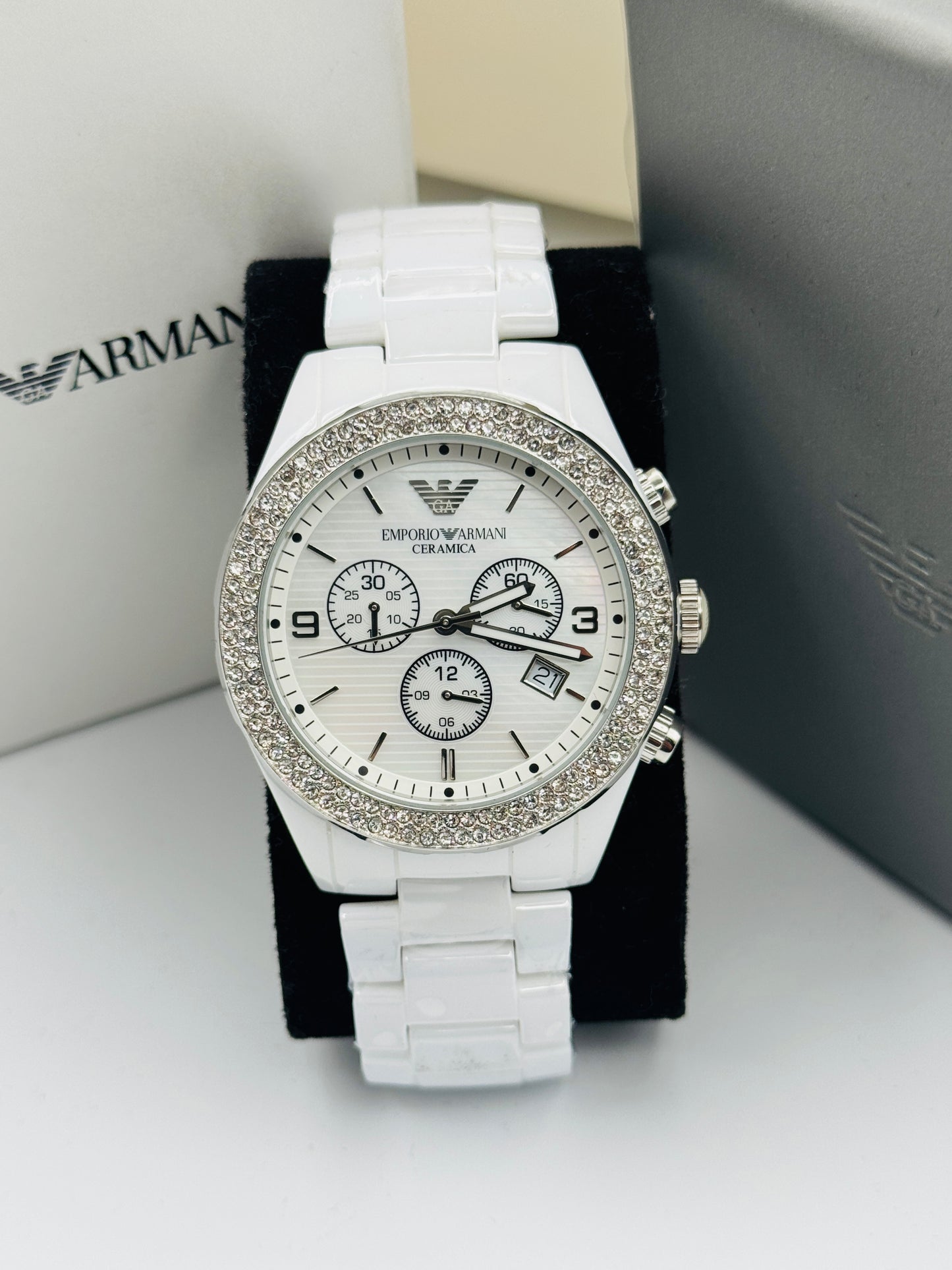 Emporio Armani AR-1456 Original Swiss For Unisex 43mm Quartz