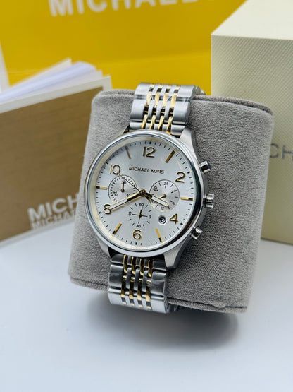 Michael Kors MK-8660 Original For Mens Two Tone 42mm Quartz