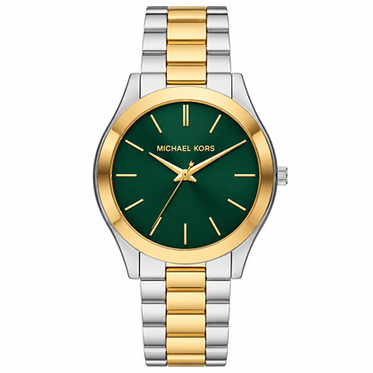 MICHAEL KORS Slim Runway Quartz Green Dial Men's Watch Item No. MK9149
